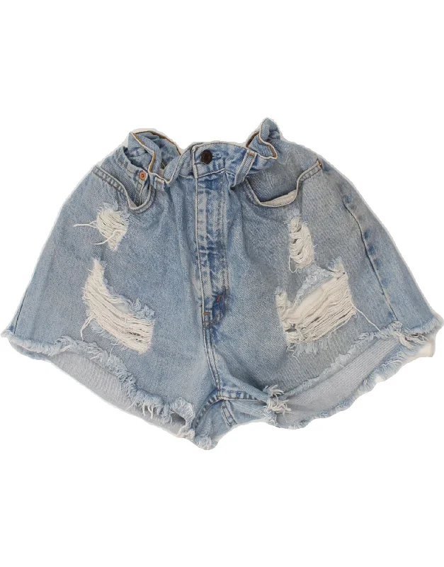 Casual Choice LEVI'S Womens Distressed Denim Shorts W38 XL Blue Cotton