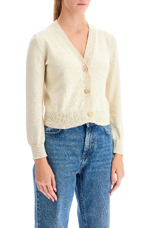 Casual Comfort Weekend Max Mara 'Cotton Cropped Cardigan With '