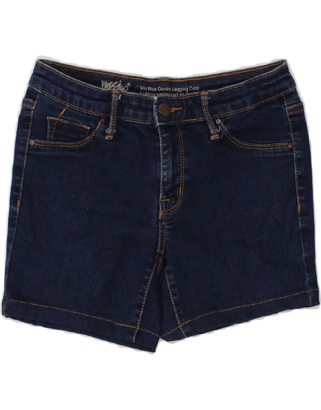 Unique prints MOSSIMO Womens Mid Rise Denim Shorts US 4 Small W27  Blue Cotton