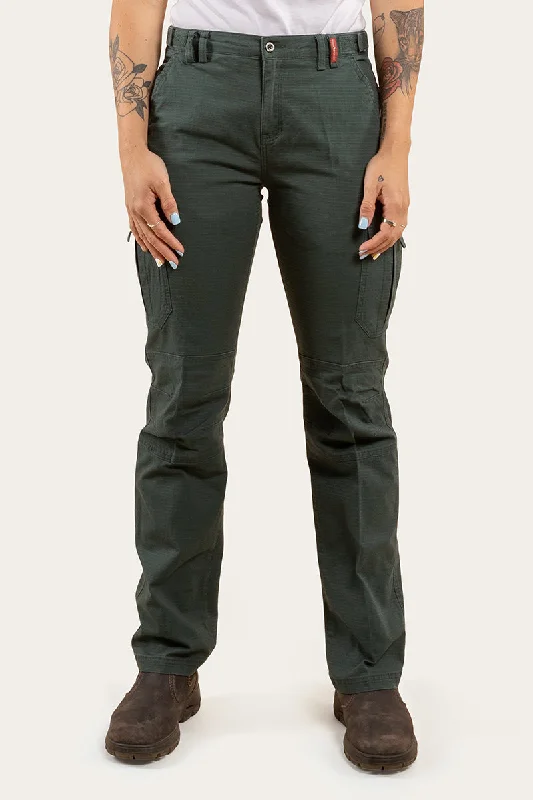 Diamond Series Zeehan Womens Ripstop Work Pants - Forest Green