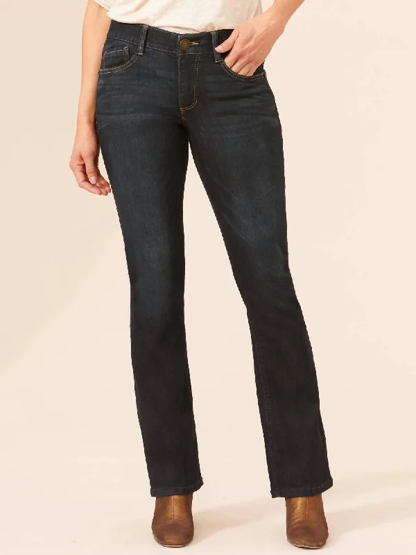 Exquisite Fabrics "ab" Solution Itty Bitty Bootcut Jean In Indigo