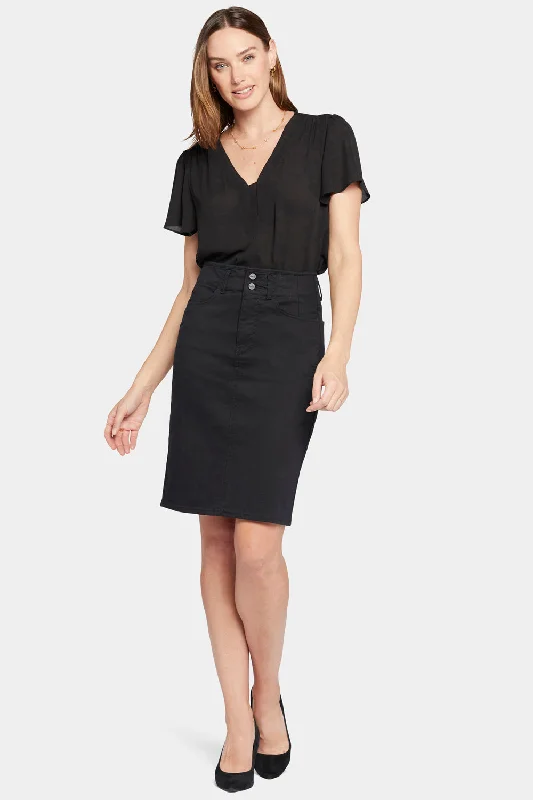 Stunning Fashion High Waist Skirt - Black