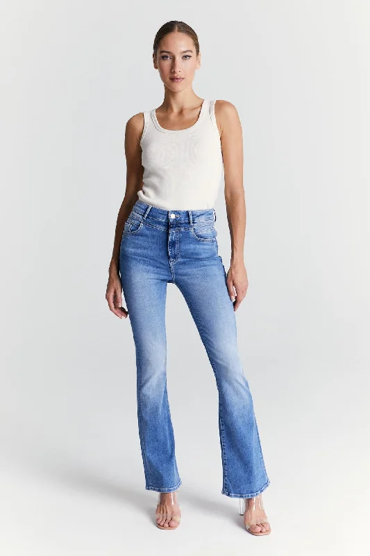 Beautiful Romance Matilda Ultra High Waist 5 Pocket Jeans Medium Blue