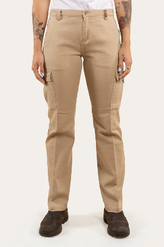 Urban Sense Kambalda Womens Heavy Weight Work Pant - Camel