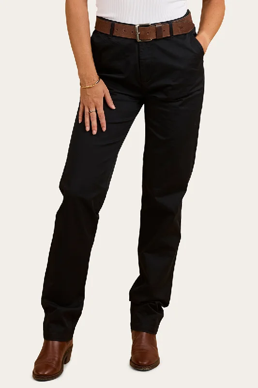 Comfortable And Casual Scottsdale Womens Regular Fit Chino Pant - Dark Navy