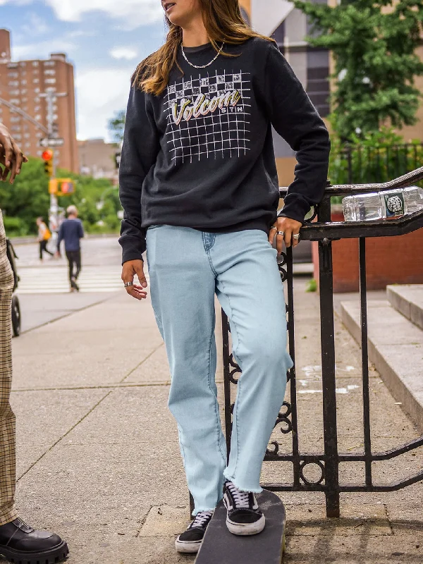 Simple And Comfortable Stoned Straight Jeans - Retro Blue
