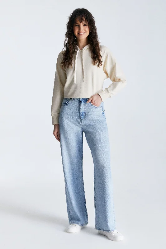 Casual Style Maria Ultra High Waist 5 Pocket Jeans Blue