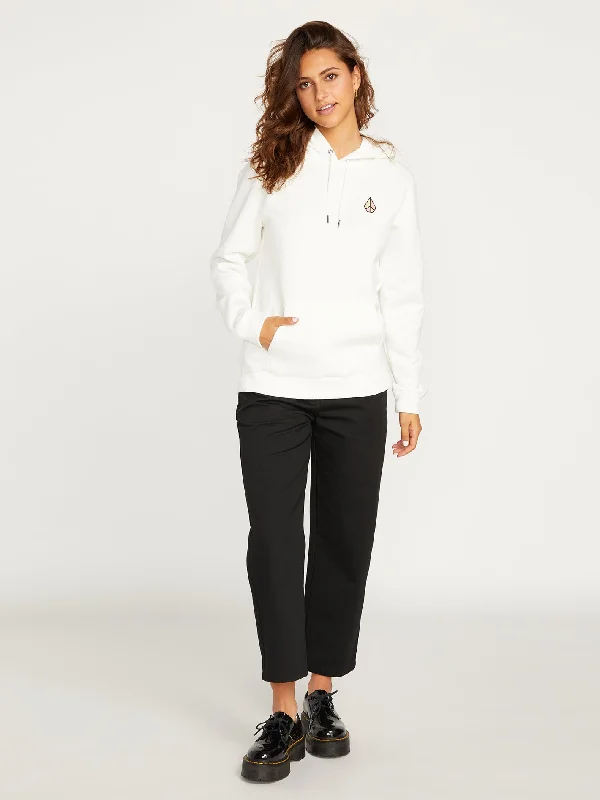 French Style Truly Deal Hoodie - Star White