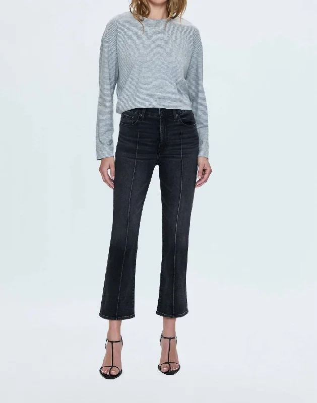 Single-shoulder Neck Design Lennon High Rise Seamed Front Boot Jean In Balance